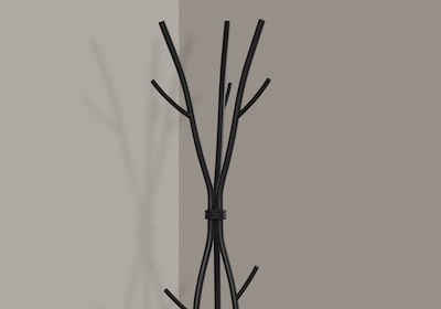 Monarch Specialties Inc. Coat Tree, Black, Metal (I 2062)