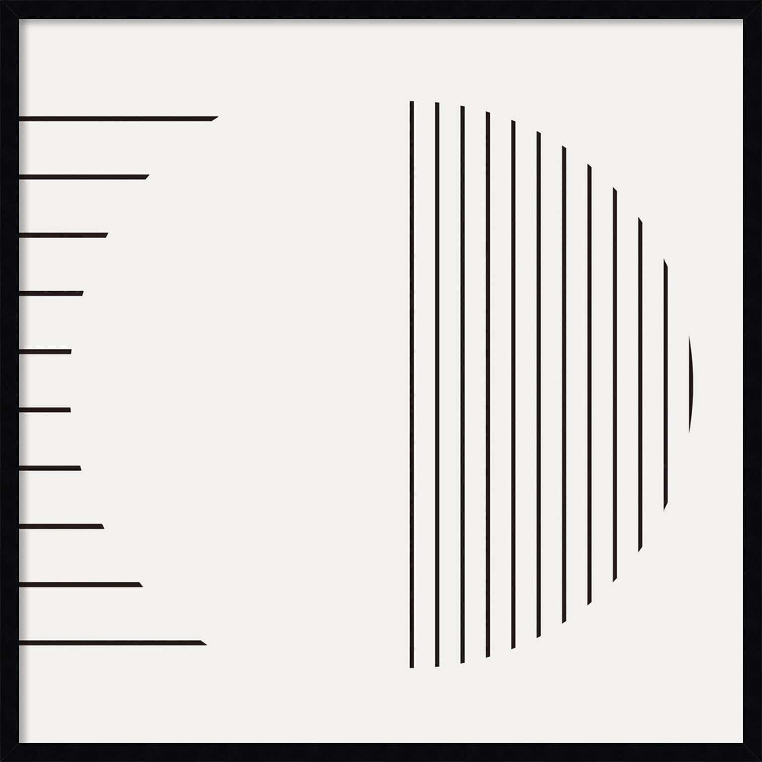 Amanti Art Modern Statement Stripes 1 by The Creative Bunch Studio Wood Framed Wall Art Print, 33 x 33 (A42677159953)