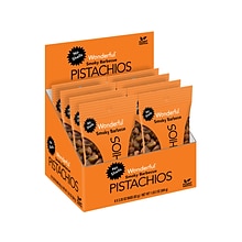 Wonderful Pistachios Smoky Barbecue, No Shells, 2.25 oz., 8 Bags/Box (BQ0146A25M)