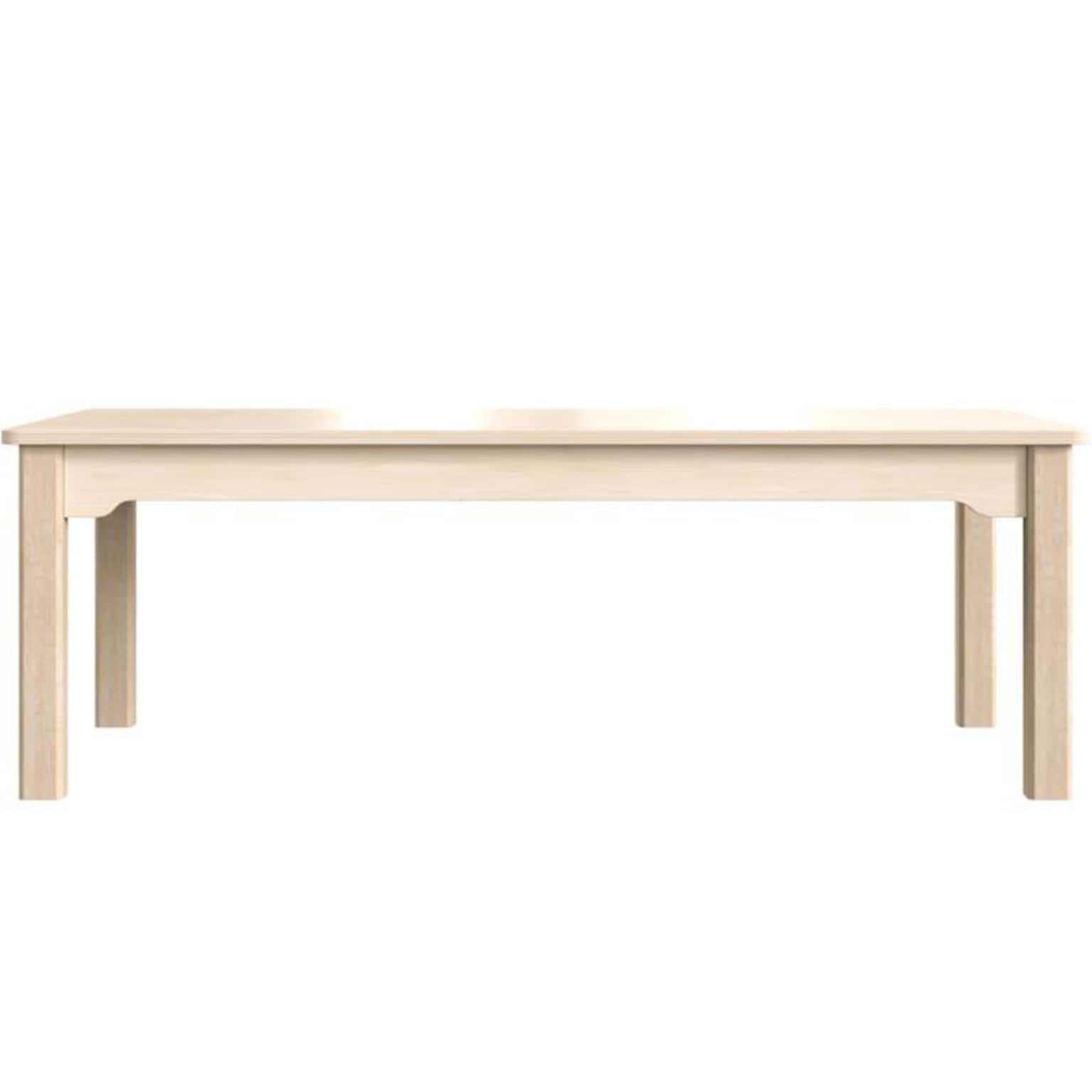 Flash Furniture Bright Beginnings Hercules Rectangular Table, 47.25 x 23.5, Beech (MK-ME088010-GG)