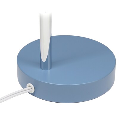 Simple Designs Sleek Essentials LED Desk Lamp, 15.28", Blue (LD1075-BLU)