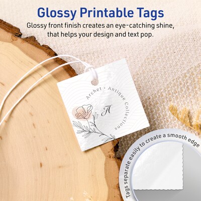 Avery 1-1/2 x 1-1/2  Blank Price & Merchandise Tags, White, 500/Carton (95287-GWT25)