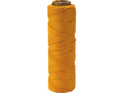Mutual Industries Nylon Twisted Mason Twine, 0.06 x 1090 ft., Glo Yellow, 4/Pack (14661-138-1090)