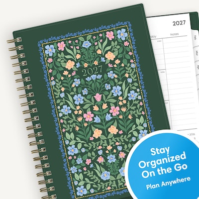 2027 Blue Sky 5" x 8" Weekly & Monthly Planner, Parnissa (164267)