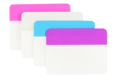 Post-it® Durable Filing Tabs, 2" Wide, Assorted Colors, 24 Tabs/Pack (686PWAV)