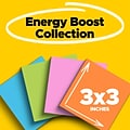 Post-it Super Sticky Notes, 3 x 3 in., 24 Pads, 70 Sheets/Pad, 2x the Sticking Power, Energy Boost C
