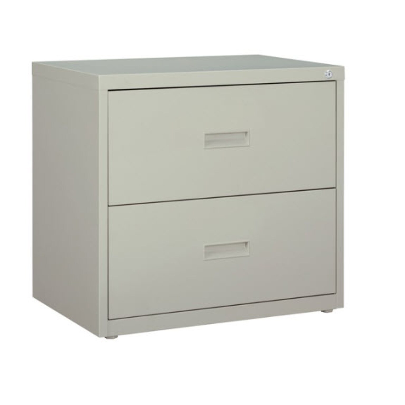 Lorell Value 2-Drawer Lateral File Cabinet, 30W x 18.6D x 28.1H, Light Gray (LLR60558)