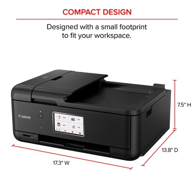 Canon PIXMA TR8620a Wireless Color Inkjet Printer, All-In-One, Print, Scan, Copy, Fax (TR8620A)