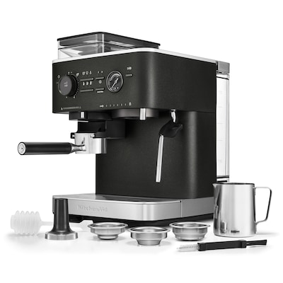 KitchenAid Pump/Automatic Espresso Machine, Cast Iron Black (KES6551BK)