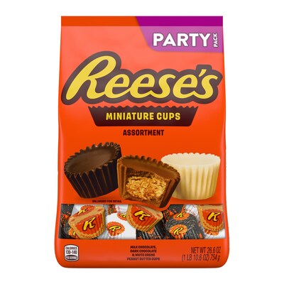 Reeses Miniatures Assorted Milk Chocolate Cup, 26.6 oz.(HEC43165)
