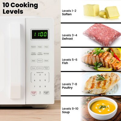 Farberware 0.7 cu. ft. Countertop Microwave, White (FMO07WEIWH)