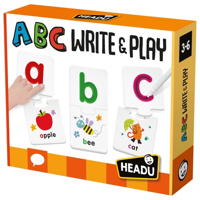 Headu ABC Write & Play Puzzles, 34/Set (HDUEN54372)