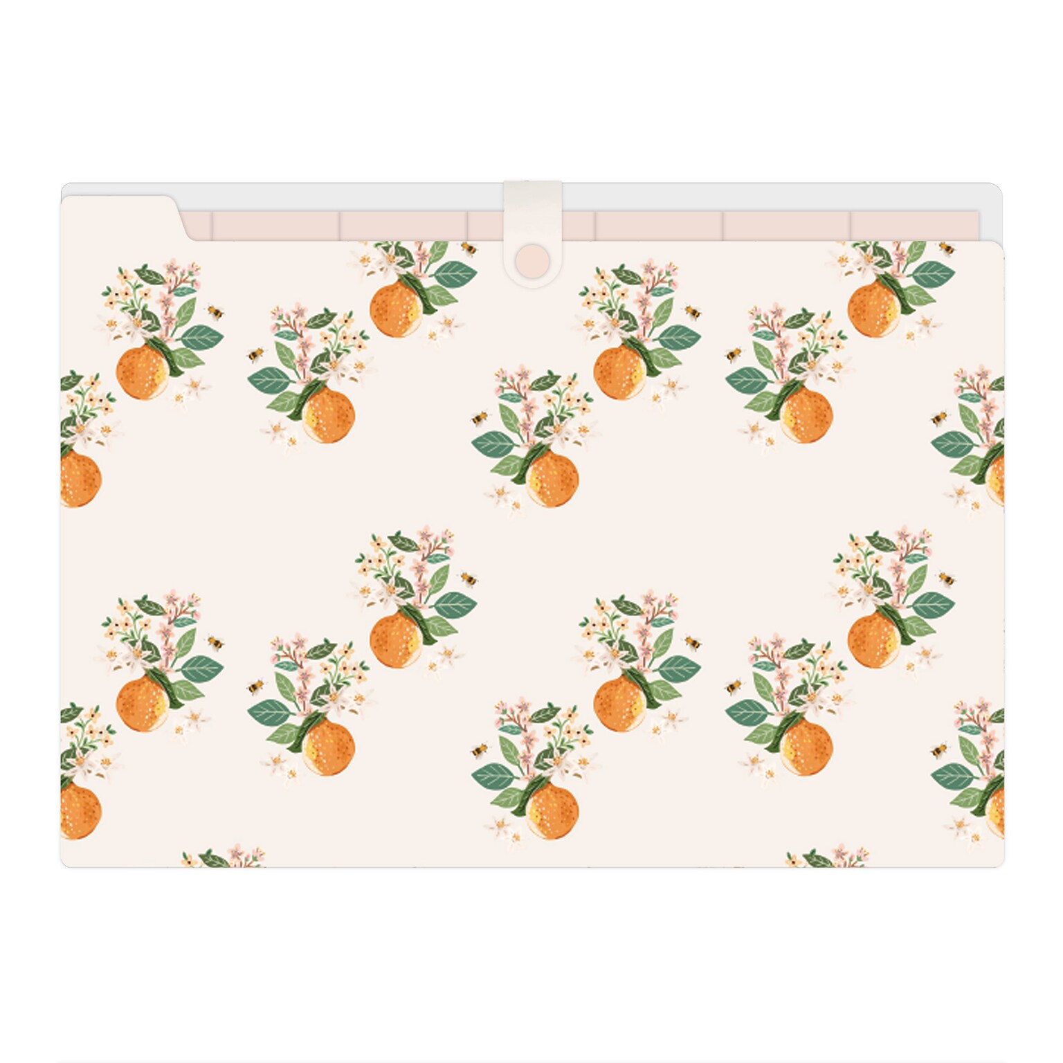 Blue Sky 7-Tab Plastic Accordion File, Legal Size, Mini Oranges (155609)