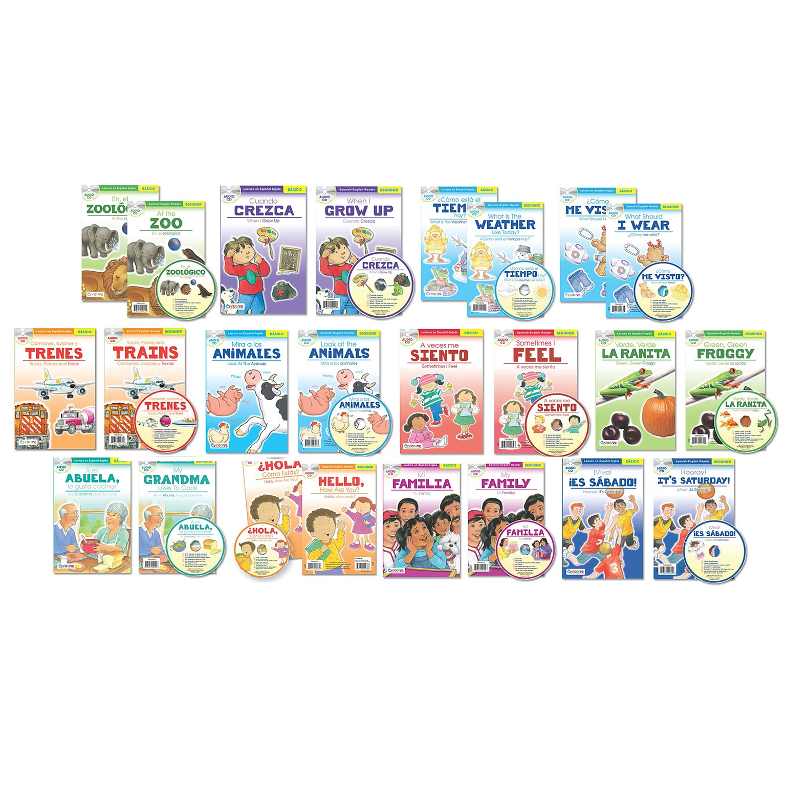 PBS Spanish-English Readers with Audio CD Bundle Workbook, 12/Set (PBSCTM2021)