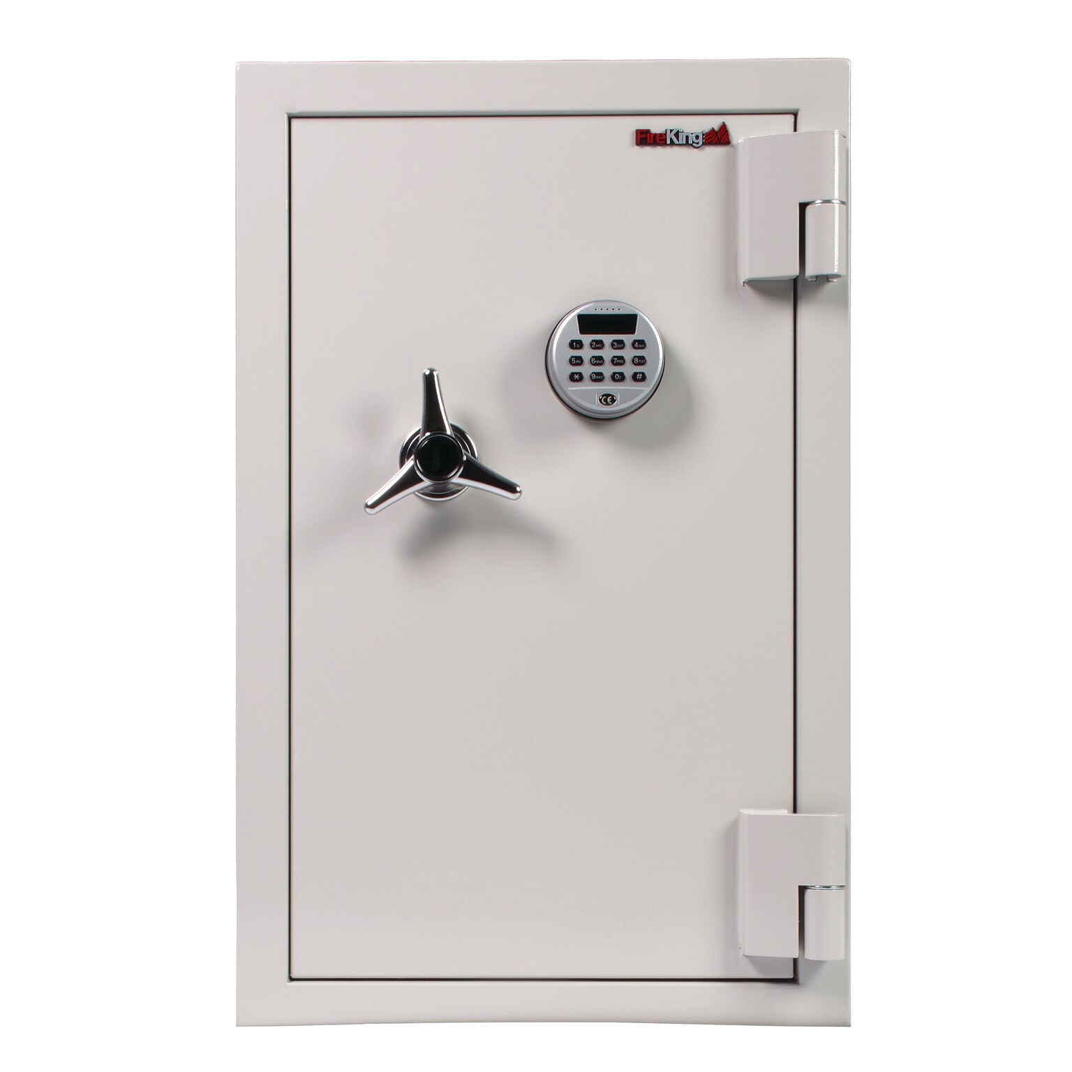 FireKing Fire-Rated Safe with 2-Adjustable Shelves, 3.6 Cu. Ft., White (KF2715-1WHE)