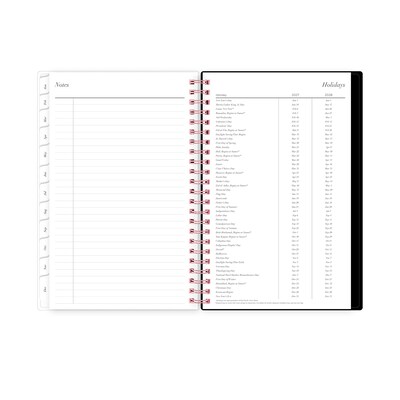 2027 Blue Sky Orange Glow 5" x 8" Calendar Year Weekly & Monthly Standard Planner, Plastic Cover (157914)
