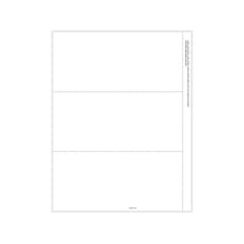 ComplyRight® 1099-NEC Blank Tax Form, 3-Up, Copy B and Backer with Stub, Pack of 100