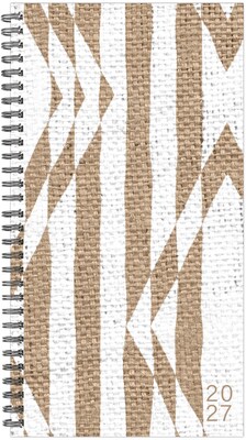 2027 Willow Creek Earthy Diamonds 3.5 x 6.5 Calendar Year Weekly & Monthly Standard Planner, Assorted Colors (66713)