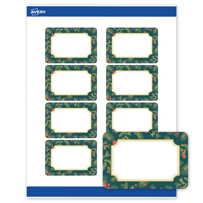 Avery Rectangle Multipurpose Labels, 2 x 3, White, 80/Pack (19479370497)