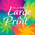 2023 BrownTrout Big & Bright Large Print 12 x 12 Monthly Wall Calendar, (9781975451233)