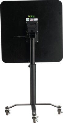 NPS PCT Series Premium Plus Café Table, 36" x 36", Adjustable Height, Black/Mahogany (PCT336PBTMMY)