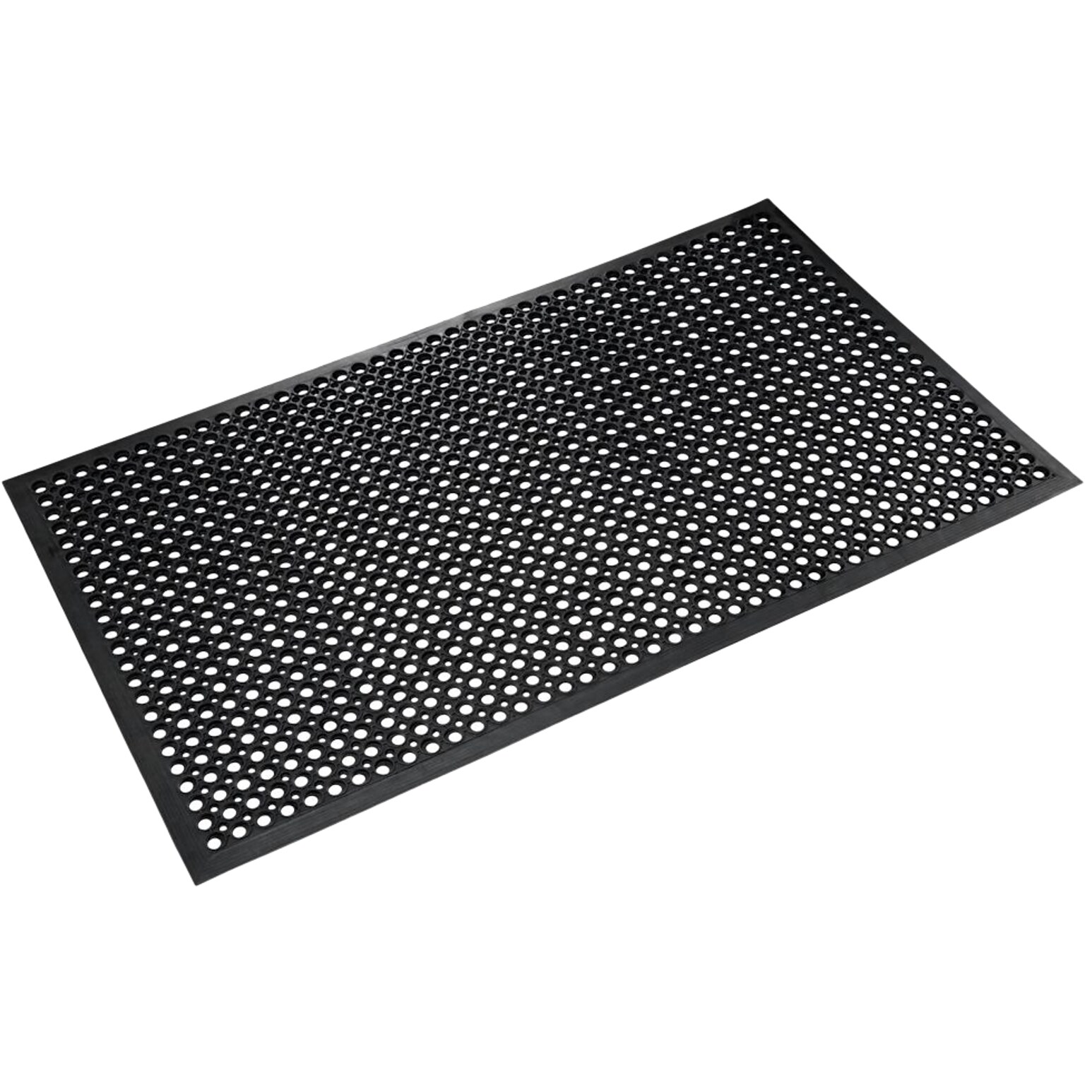 Crown Mats Safewalk-Light Anti-Fatigue Drainage Mat, 36 x 60, Black (WS CT35BK)