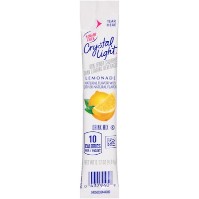 Crystal Light On The Go Natural Lemonade Drink Mix, 0.17 oz., 30/Box (00796)