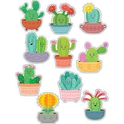 Teacher Created Resources Happy Cactus Crew Accents, 30/Pack, 3 Packs/Bundle (TCR6955-3)
