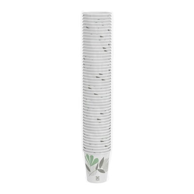 Dixie Pathways Paper Hot Cups, 10 oz., White, 50/Pack (2340PATH)