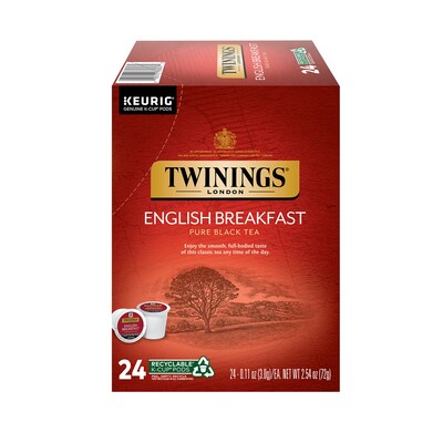 Twinings of London  English Breakfast Black Tea, Keurig® K-Cup® Pods, 24/Box (TNA85780)