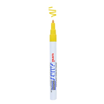 uni PAINT PX-21 Oil-Based Paint Marker, Fine Line, White (63713)