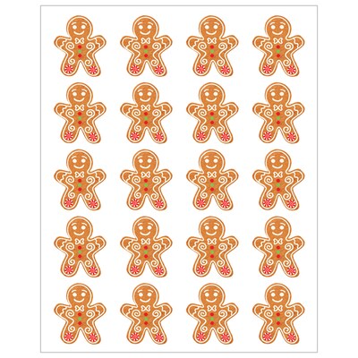 Teacher Created Resources Gingerbread Cookies Stickers, 72/Pack, 12 Packs/Bundle (TCR6945-12)