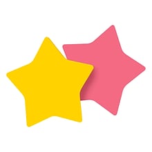 Post-it® Star-Shaped Notes, 2.6 x 2.6 Assorted Colors, 75 Sheets/Pad, 2 Pads/Pack (7350-STR)