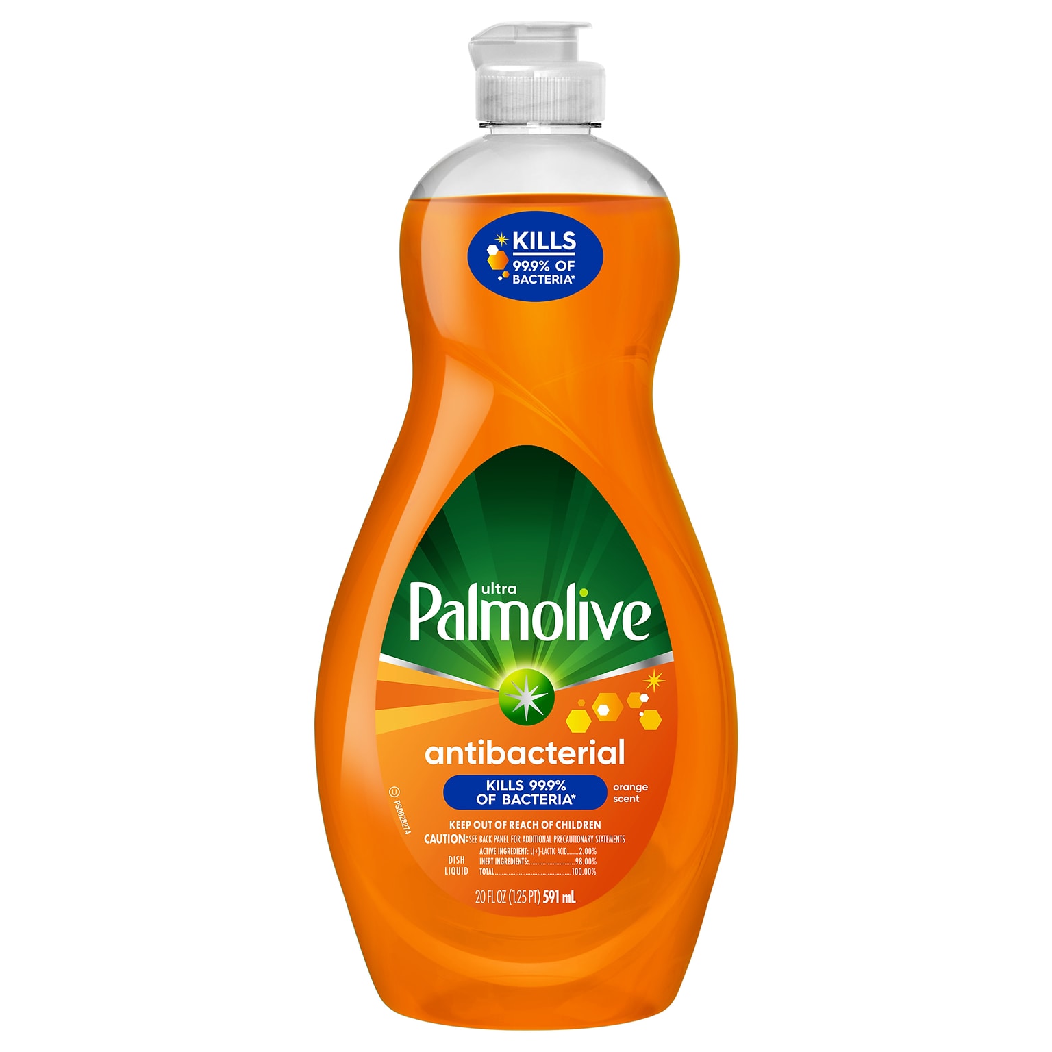 Palmolive Ultra Antibacterial Liquid Dish Soap, Orange, 20 oz. (US04232A)