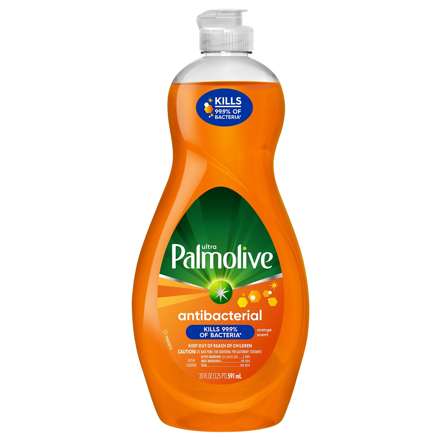 Palmolive Ultra Antibacterial Antibacterial Liquid Dish Soap, Orange, 20 oz. (US04232A)