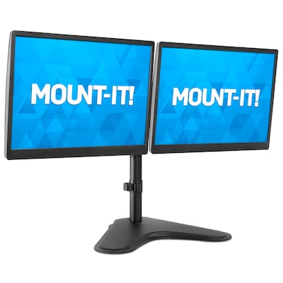 Mount-It! Dual Monitor Desk Stand for 19-32 inch Computer Screens, MI-2781