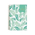 2023 Blue Sky Day Designer Palms 5 x 8 Weekly & Monthly Planner, White/Green (137362-23)