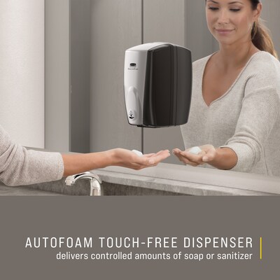 Rubbermaid AutoFoam Automatic Wall Mounted Hand Soap Dispenser, Gray/Silver (FG750411)