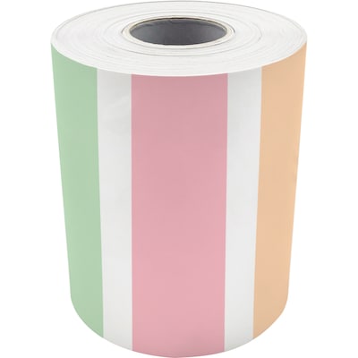 Teacher Created Resources Pastel Pop Stripes Straight Rolled Border Trim, 3" x 50', 3/Bundle (TCR9156-3)