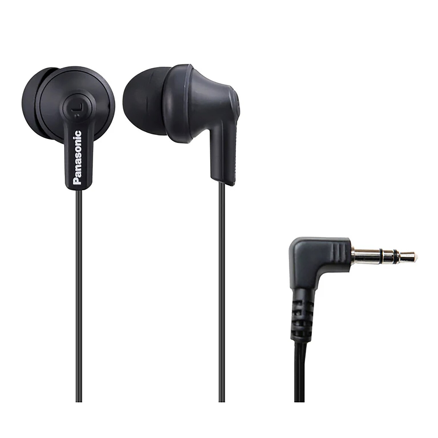 Panasonic ErgoFit Earbuds, Matte Black (RP-HJE120)