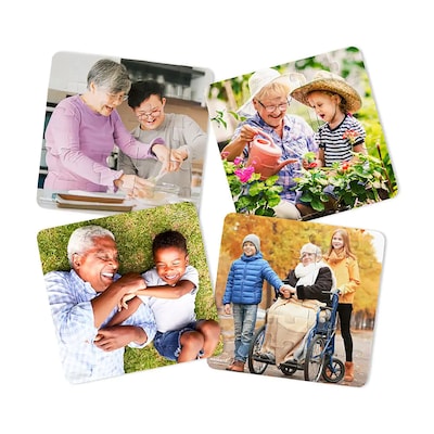 MINILAND 25-Piece Grandparents Puzzles, 4/Set (MLE35272)