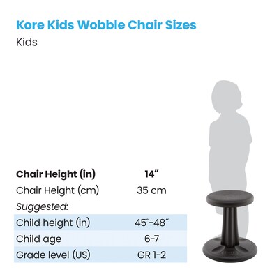 Kore Design® Kids Kore™ Wobble Stools - 14" Height (KD-600)