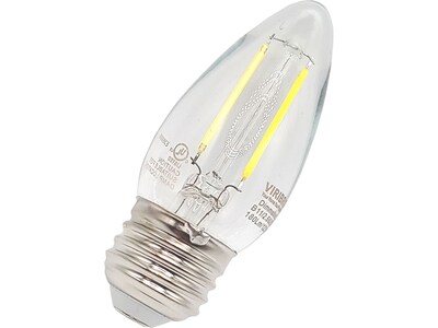 Viribright 2.5-Watt Daylight LED Candle Candelabra Bulb, Dozen (650191-12)
