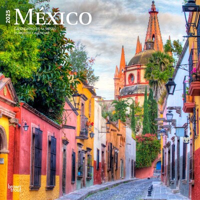 2025 BrownTrout Mexico 12 x 12 Monthly  Wall Calendar (9781975475239)