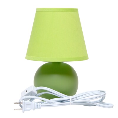 Simple Designs 8.66" LED Table Lamp, Green (LT2008-GRN-LB)