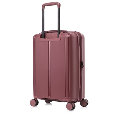 DUKAP Airley 21.85" Hardside Suitcase, 4-Wheeled Spinner, TSA Checkpoint Friendly, Wine (DKAIR00S-WIN)