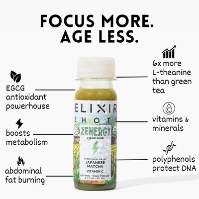 Elixir Zenergy Shots, 2 oz., 12/Pack (220-02693)
