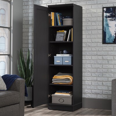 Sauder HomePlus 71"H Storage Cabinet with 4 Shelves, Raven Oak (435137)
