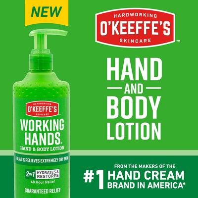 O'Keeffe's Working Hands Hand & Body Lotion, 12 oz Pump Bottle (115760)