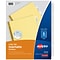 Avery Big Tab Insertable Paper Dividers, 5 Tabs, Buff with Clear Tabs, 24 Sets/Pack (11113)